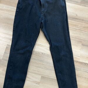 Old Navy Black High-Rise Super Skinny Jeans